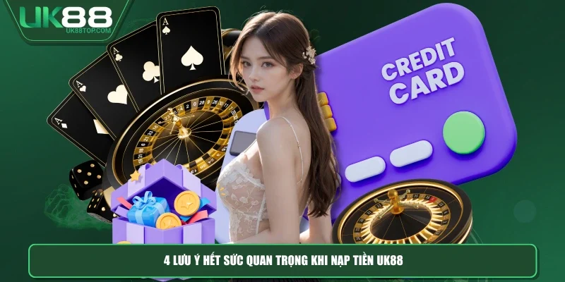 4 lưu ý hết sức quan trọng khi nạp tiền UK88