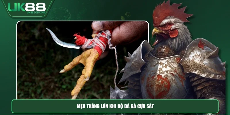 Mẹo thắng lớn khi độ đá gà cựa sắt