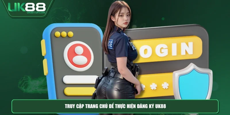 Truy cập trang chủ để thực hiện đăng ký UK88